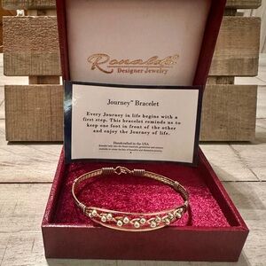 EUC Ronaldo Genuine Gold and Silver “Journey” Bracelet